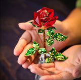 Crystal Rose - Flowers - blue - Preserved Flowers & Fresh Flower Florist Gift Store