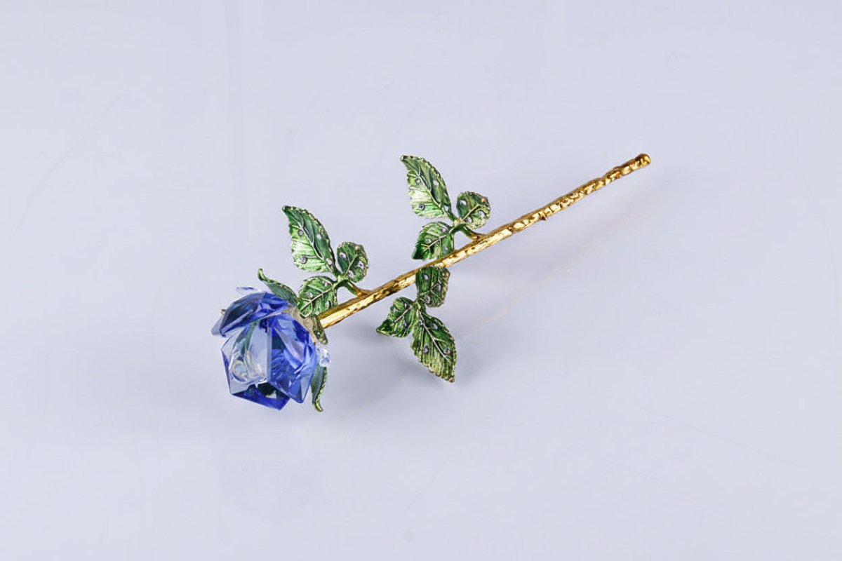 Crystal Rose - Flowers - blue - Preserved Flowers & Fresh Flower Florist Gift Store