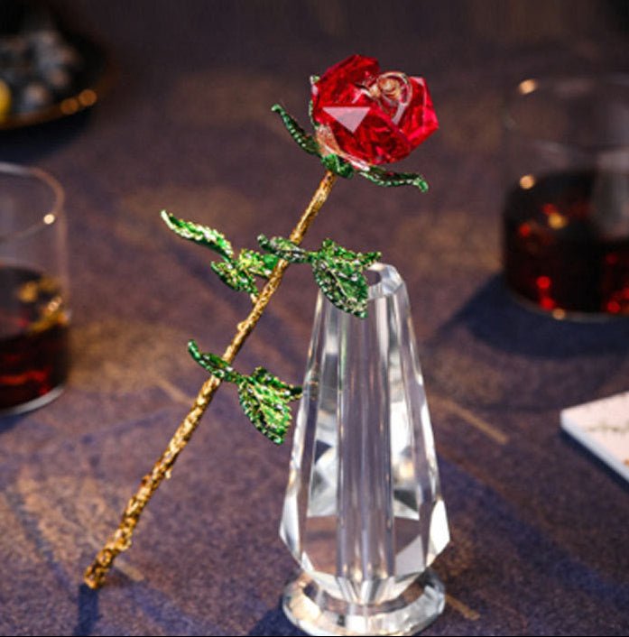 Crystal Rose - Flowers - blue - Preserved Flowers & Fresh Flower Florist Gift Store