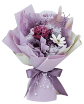 Mother's Day Carnation Bouquet - Flowers - Purple - Preserved Flowers & Fresh Flower Florist Gift Store