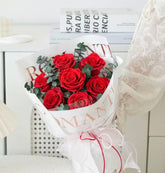 Pure Love - Romantic Red Rose - Valentine's Day Bouquet - Flowers - Pure Love - Red - Preserved Flowers & Fresh Flower Florist Gift Store