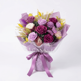 SUMMER. - Mothers Day Preserved Bouquet - Flowers - Purple - Preserved Flowers & Fresh Flower Florist Gift Store