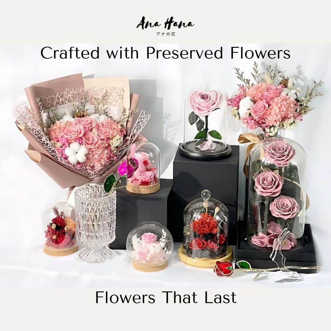 Tasha Preserved Flower Bouquet - Everlasting Mother's Day Roses - Flowers - Pink - Preserved Flowers & Fresh Flower Florist Gift Store
