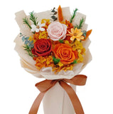 Yuna Preserved Flower Bouquet - Flowers - Orange - Preserved Flowers & Fresh Flower Florist Gift Store