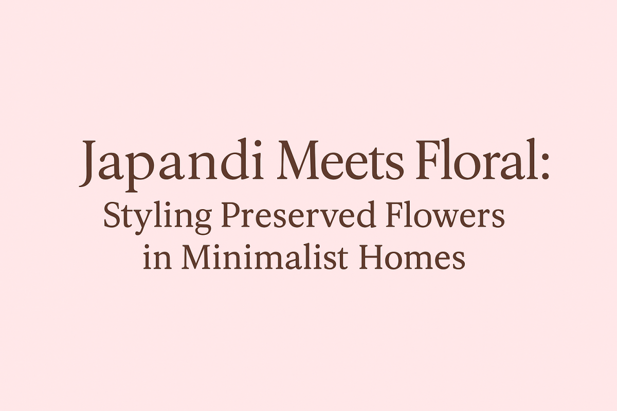 Japandi Meets Floral: Styling Preserved Flowers in Minimalist Homes - Ana Hana Flower