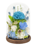 Carnation Bell Dome - Tiffany Blue (With Gift Box) - Flowers - Preserved Flowers & Fresh Flower Florist Gift Store