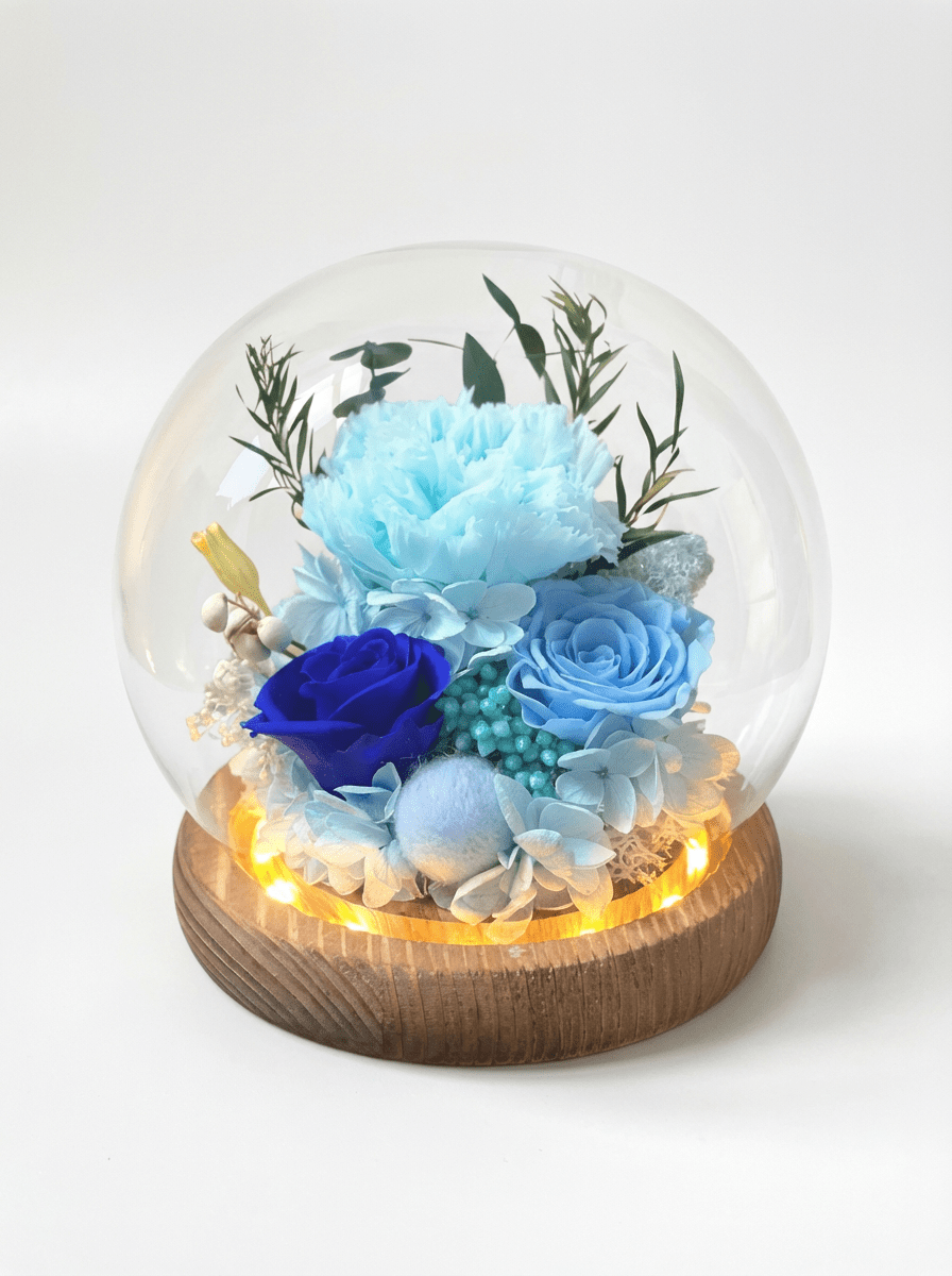Carnation Blowball - Blue - Flowers - Preserved Flowers & Fresh Flower Florist Gift Store