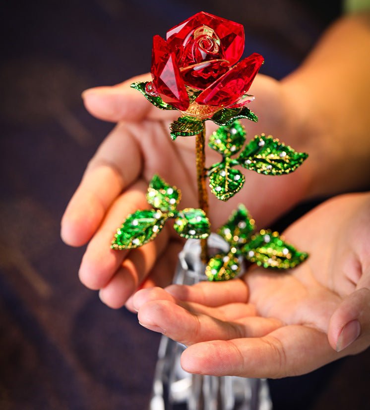 Crystal Rose - Flowers - blue - Preserved Flowers & Fresh Flower Florist Gift Store