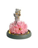 Cupid Bear - Flowers - Pink - Preserved Flowers & Fresh Flower Florist Gift Store