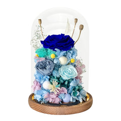 Hazelynn (With Gift Box) - Flower - Blue - Preserved Flowers & Fresh Flower Florist Gift Store