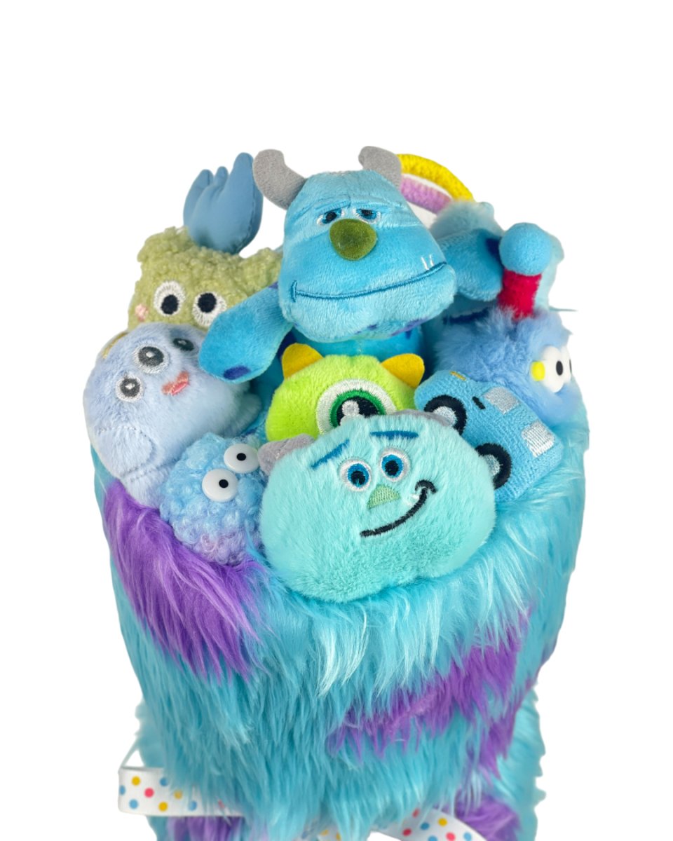 Monsters, Inc. in a Faux Fur - Fluffy Soft Toy Bouquet - Flowers - Preserved Flowers & Fresh Flower Florist Gift Store