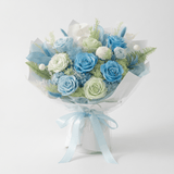 SUMMER. - Mothers Day Preserved Bouquet - Flowers - Blue - Preserved Flowers & Fresh Flower Florist Gift Store