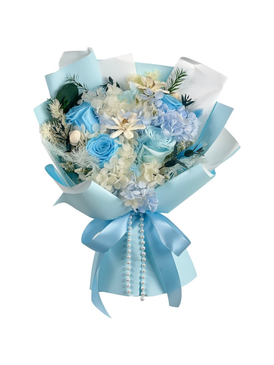 Tanoshi Flowers (Blue) - Flowers - Preserved Flowers & Fresh Flower Florist Gift Store
