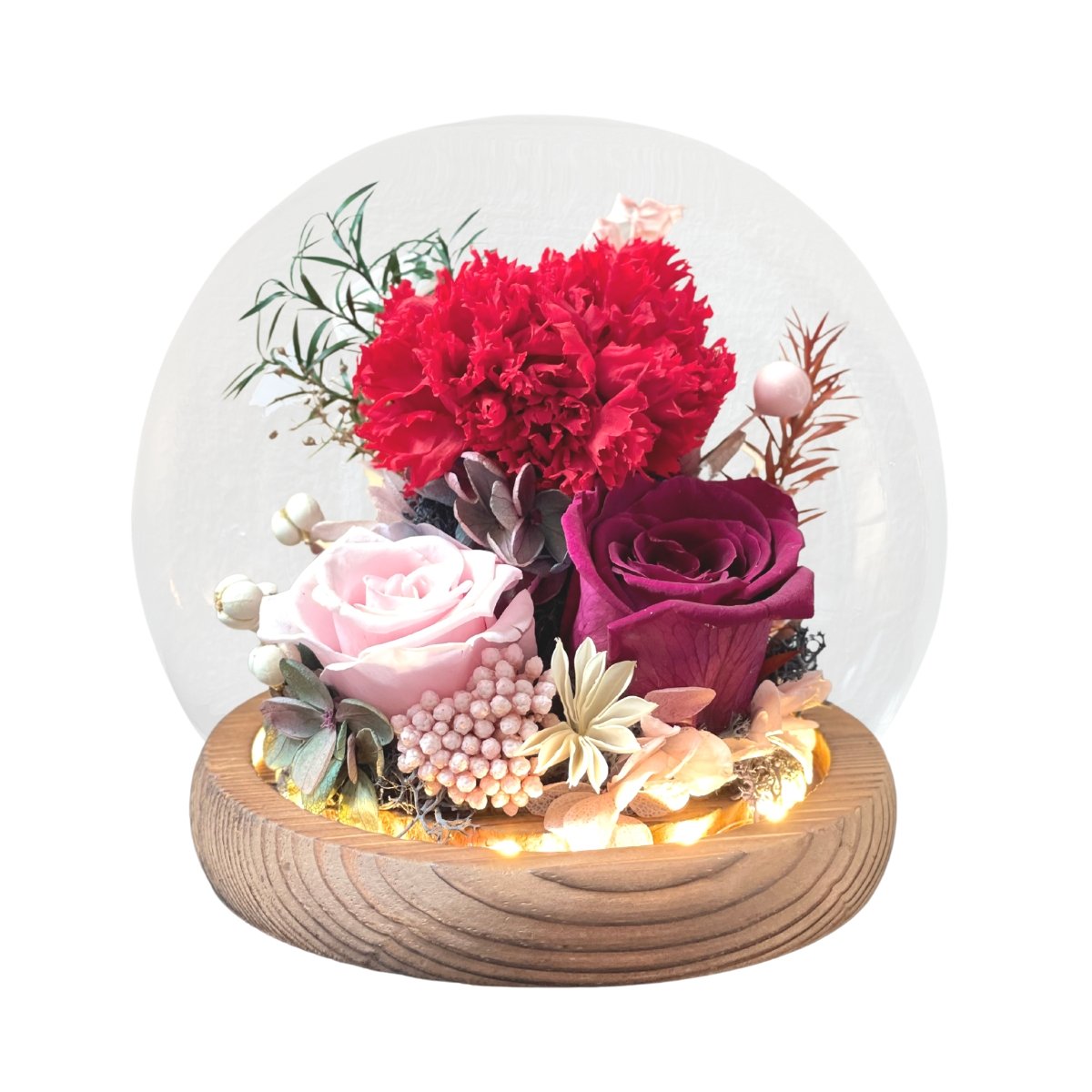 Carnation Blowball - Red - Flower - Preserved Flowers & Fresh Flower Florist Gift Store