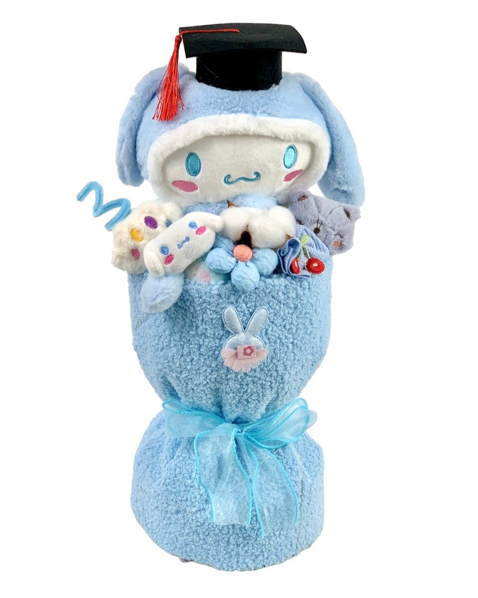 Graduation Fluffy Soft Toy Knit Bouquet - Flowers - Cinnamoroll - Preserved Flowers & Fresh Flower Florist Gift Store