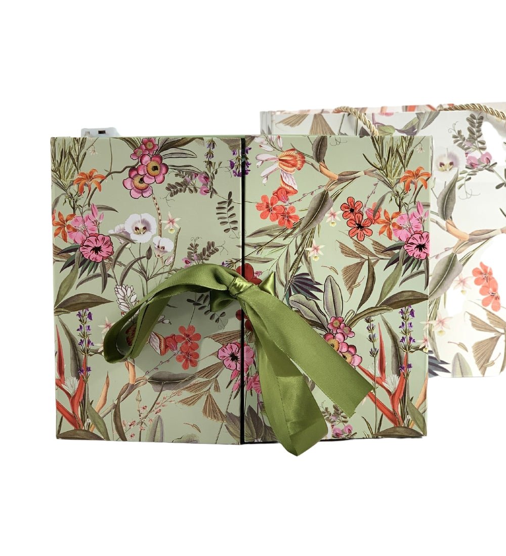 Haruto Newborn Gift Box - Green - Flower - Preserved Flowers & Fresh Flower Florist Gift Store