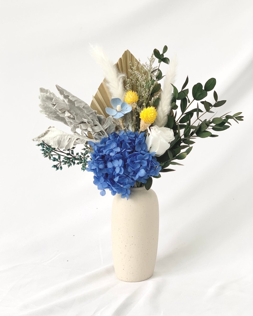 Kazuki, Blue - Preserved Flower Arrangement - Flower - Preserved Flowers & Fresh Flower Florist Gift Store