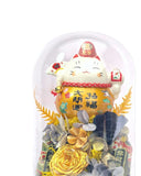 Maneki-Neko 招き猫 Fortune Cat (Large) - Gold, Wealth Luck - Flower - Preserved Flowers & Fresh Flower Florist Gift Store