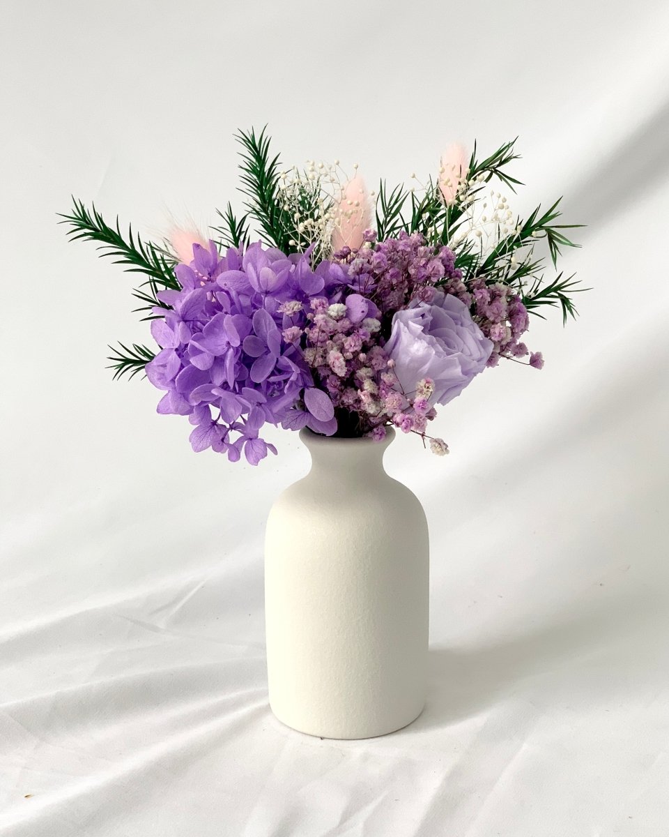 Mika, Purple - Preserved Flower Arrangement - Flower - Preserved Flowers & Fresh Flower Florist Gift Store