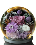 Periwinkle Rose Blow Ball Bluetooth Speaker - Royal Purple - Flower - Preserved Flowers & Fresh Flower Florist Gift Store